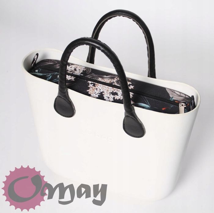 organizer OBAG MINI konwalie cudne 2 kieszenie wkład OMAY.PL