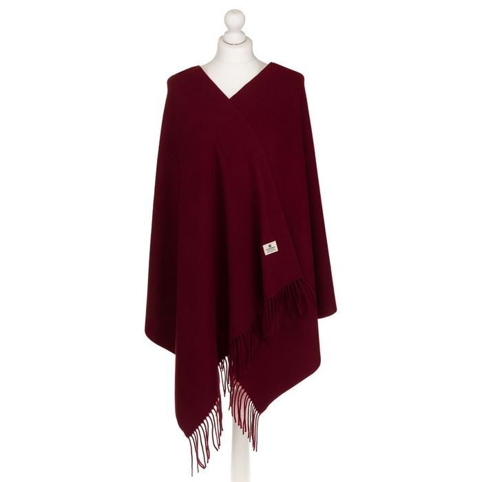 PETERSON szalik duży elegancki miły w dotyku 180x70 S001 c.bordowy