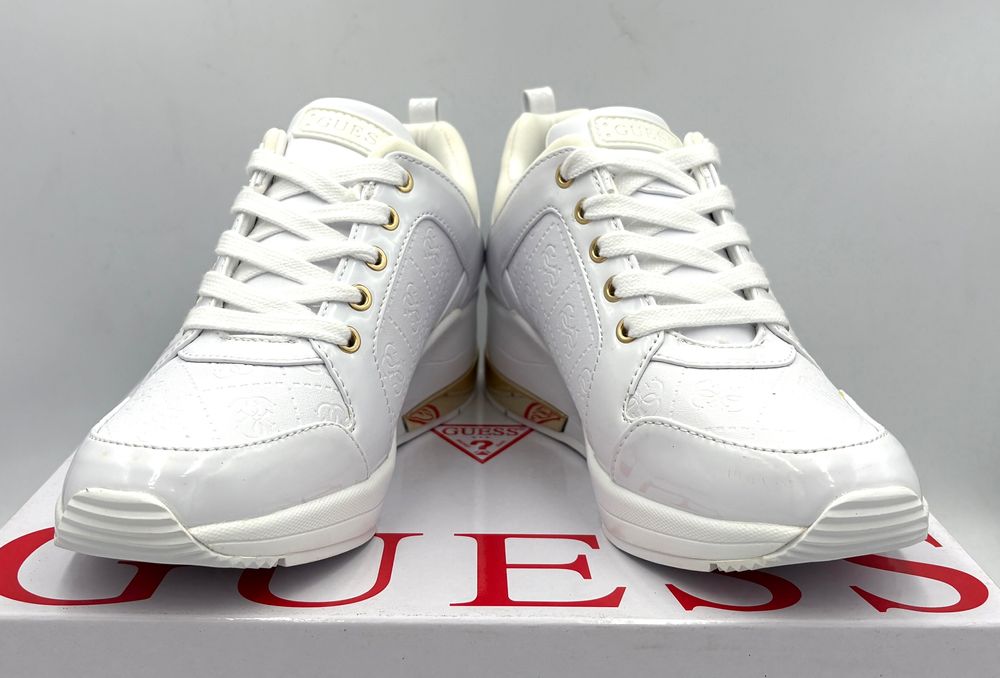 ‼️Nowe oryginalne trampki sneakersy GUESS Jaryds4 białe 36 AZ 038