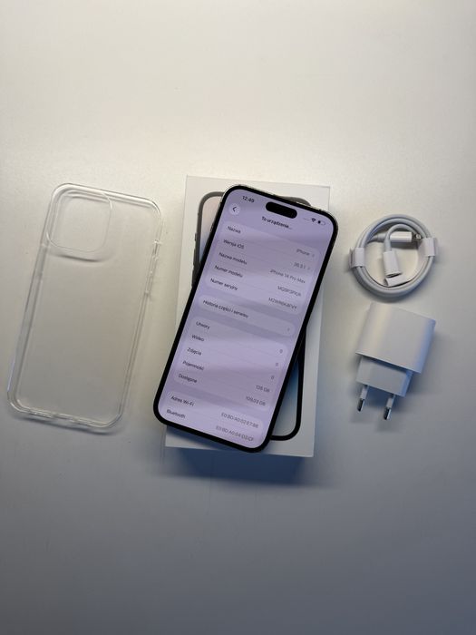 iPhone 14 Pro Max 128gb czarny bateria 100% komplet