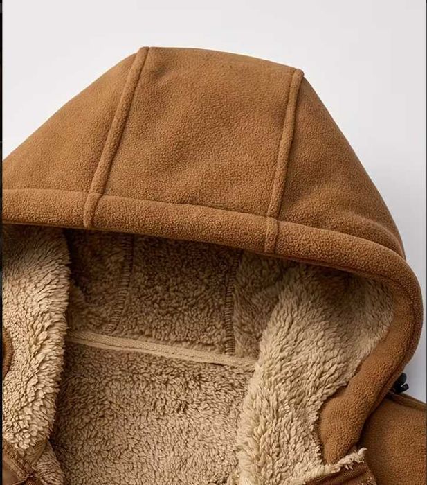 Мужская куртка-толстовка с флисовым мехом и капюшоном !