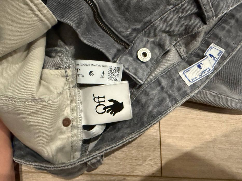 Джинсы off white (штани, heron preston, levis, stone island)