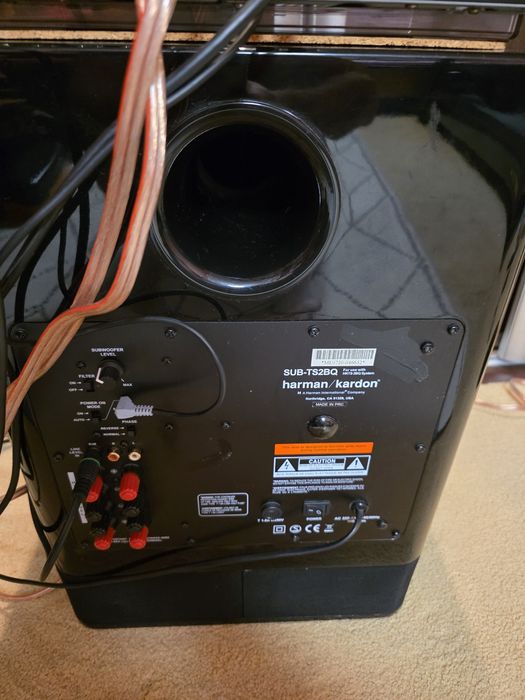 Zestaw stereo Herman Kardon amplituner HS2X0 + subwoofer  i głośniki.