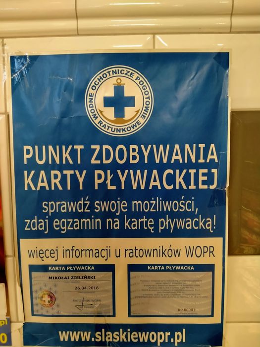Karta pływacka / egzamin