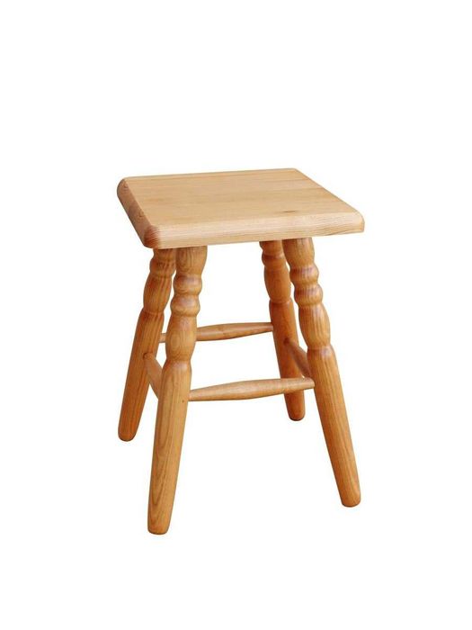 Taboret drewniany sosnowy 45 cm Toczony Kuchnia  PRODUCENT MEBLI