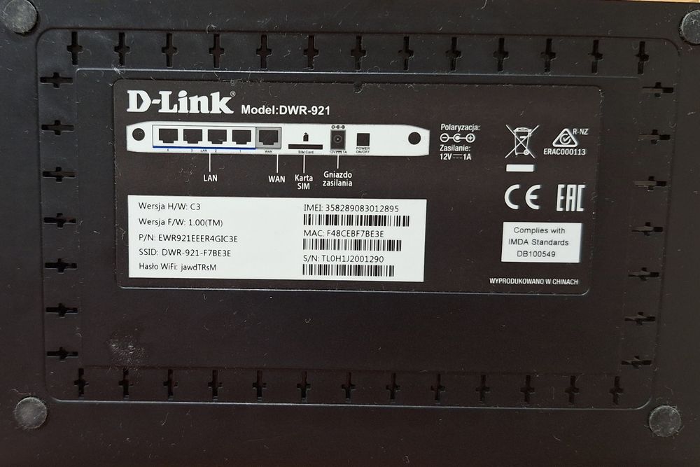 Router D-Link DWR-921 4G LTE – stan idealny