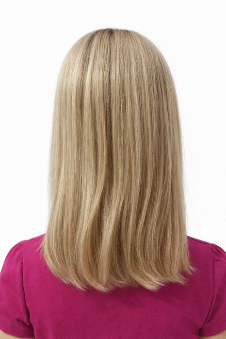 Peruka naturalna bez grzywki long bob pastelblonde -small -Nessaja salon peruk Kraków
