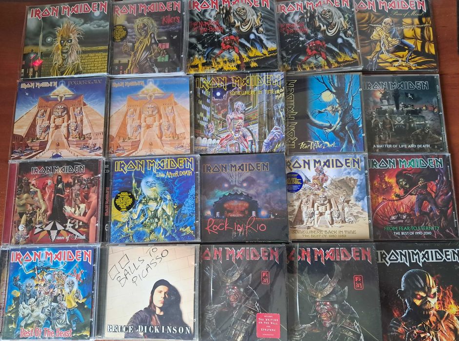 CD Audio  Iron Maiden Accept Sabbath Priest Helloween AC/DC Manowar Wild Slade