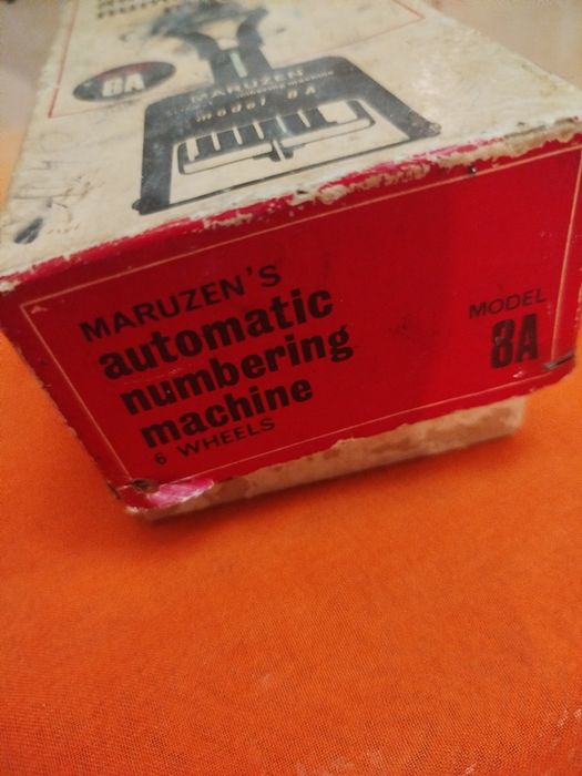 Carimbo Antiga Automatic Numbering Machine 

Ainda com a caixa origina