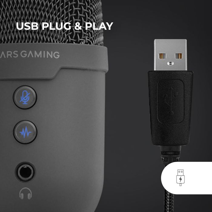 outlet profesjonalny mikrofon mars gaming mmic-cx usb plug&play 120db