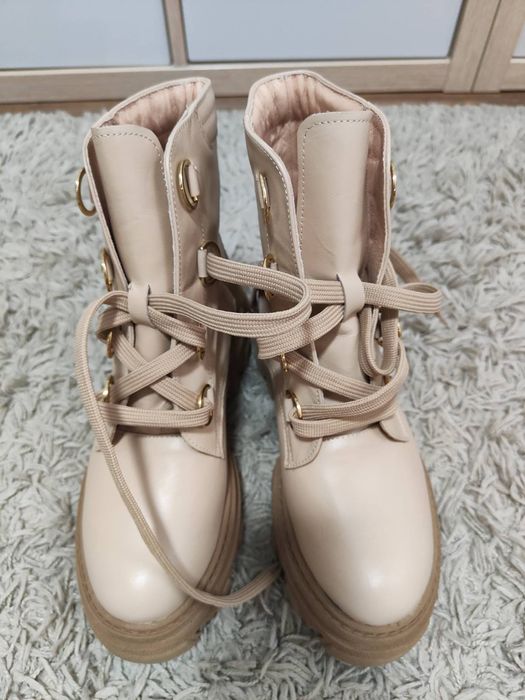 Skórzane botki Paso a Paso 36