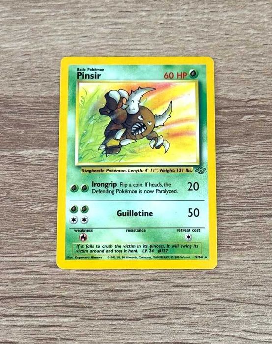 Pinsir Holo 9/64 Jungle Carta Original Pokémon TCG Wotc - ING