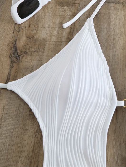 Купальник білий суцільний