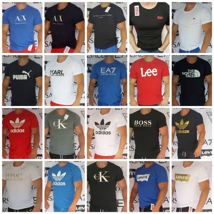 Calvin klein Hugo Boss Tommy Hilfiger koszulka męska