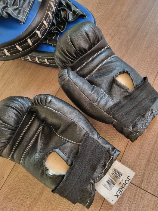 Детские  перчатки боксерские,подростковые лапы для бокса