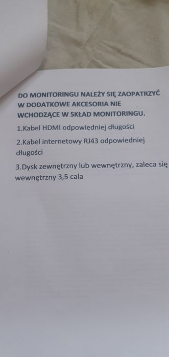 Zestaw monitoringu zewnętrznego 4x kamera