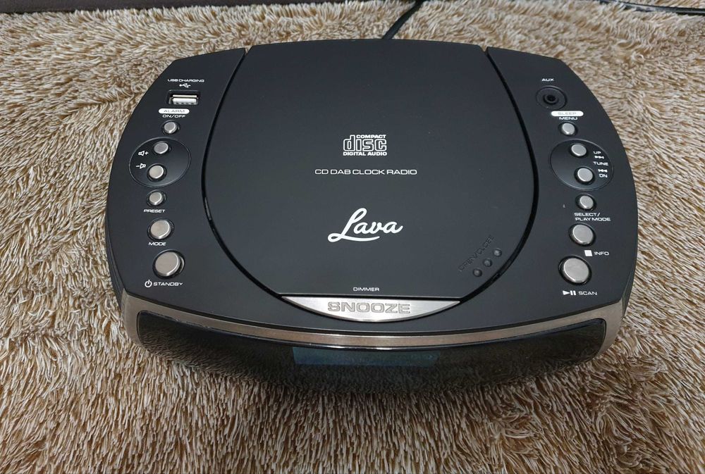 Радіоприймач Lava CD20\ DAB\ Clock \Radio з CD-плеєром \З Англії