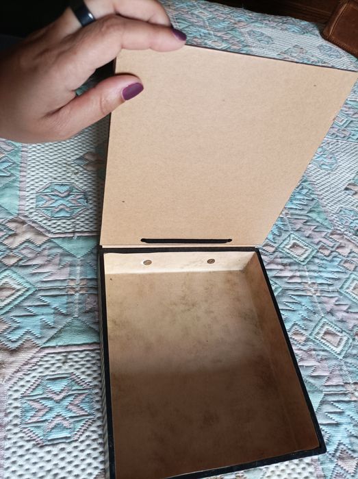 Álbum de fotos com caixa