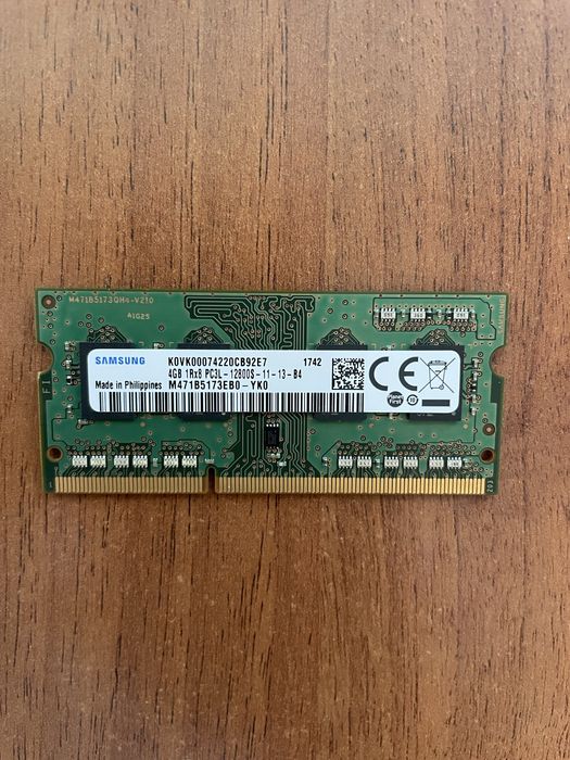 Оперативна памʼять SAMSUNg для ноутбука 4 Gb