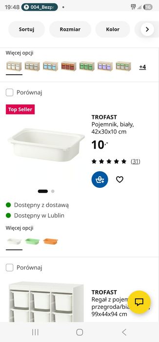 Trofast ikea czarny 2 szt