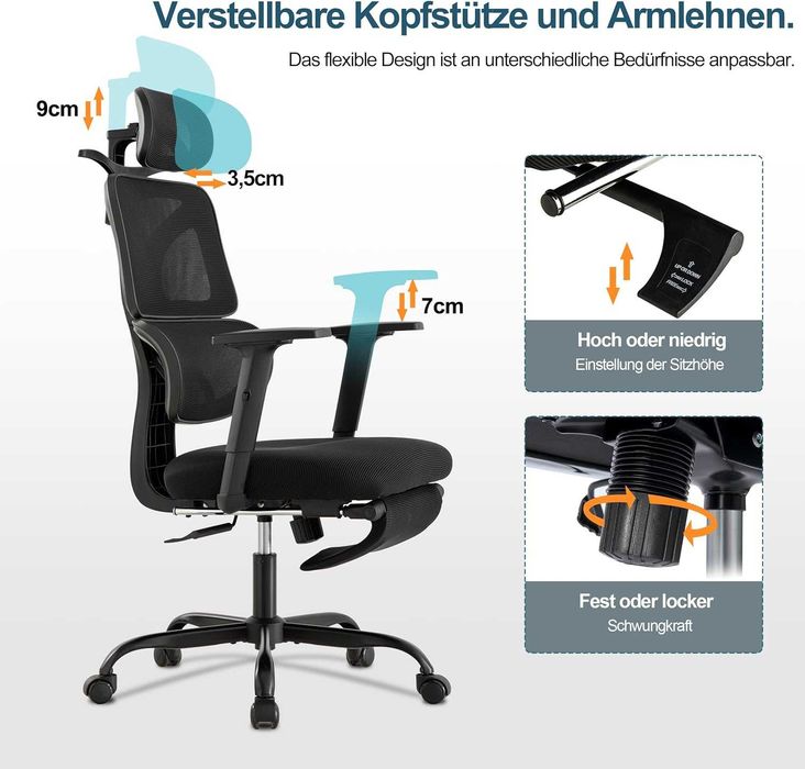 Krzesło obrotowe / gamingowe / ergonomiczne / fotel biurowy / W442!