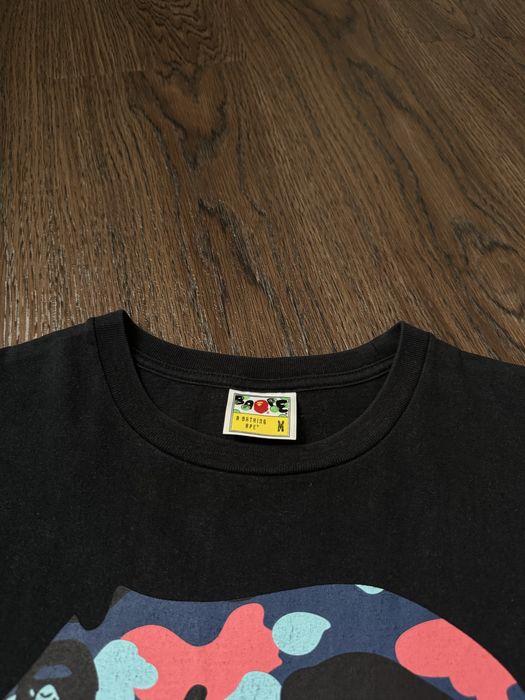 Legit! Футболка bape x palm angels colour camo face tee a bathing ape