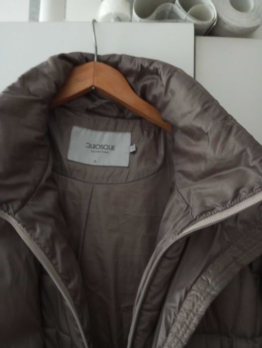 Damska kurtka -płaszcz, puchowa R 40