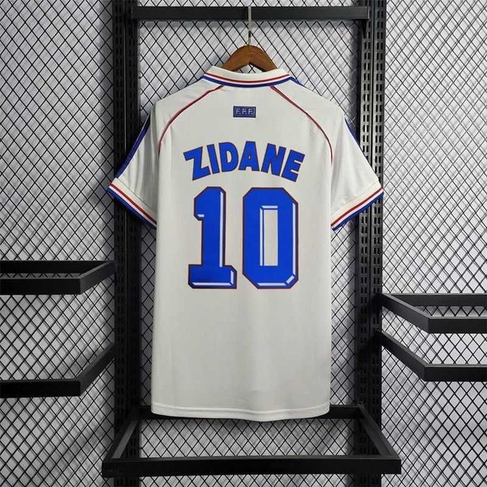 Футболка Adidas Франція 1998 Зідан, ретро форма Zidane France синя