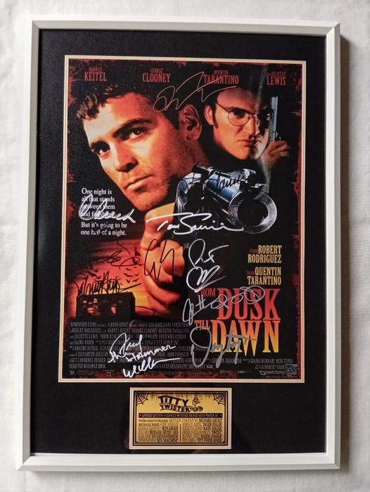Moldura Filme From Dusk Till Dawn com Autógrafos (A4)