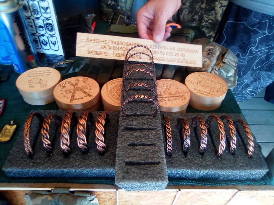 Браслеты ручной работы из меди. Медный браслет.