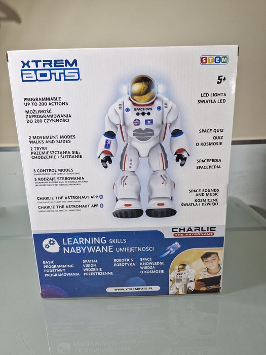 Robot Charlie Astronauta Interaktywny Nauka Programowania