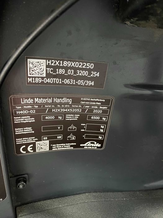 Wózek widłowy Linde H40 D 2020 rok