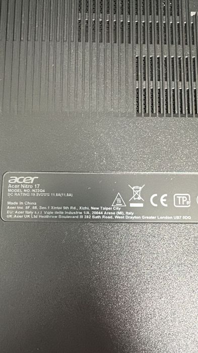 Ноутбук Acer Nitro 17 (модель N17-51)
