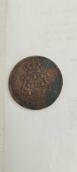 Moeda 5 Réis 1867 Rei D. Luís I ( V Réis)