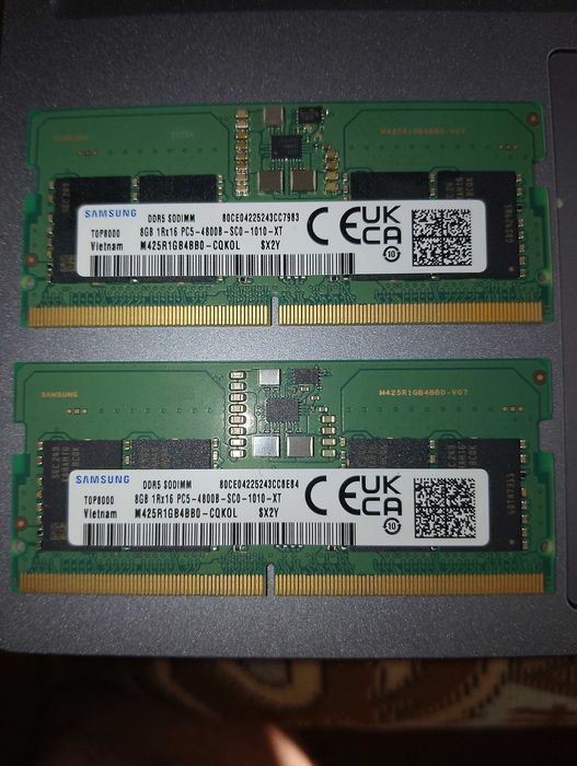 sodimm ddr5 16GB 8ГБ 4800МГц для ноутбука