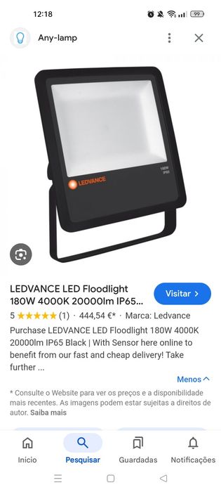 Luz led exterior