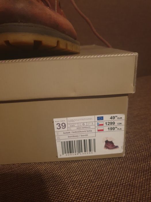 Trzewiki botki zimowe ocieplane Lasocki 39 skórzane