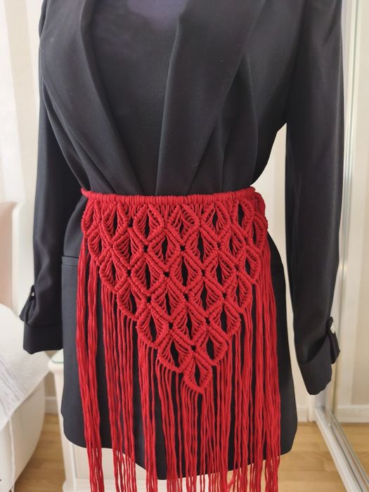 Пояс макраме припинда