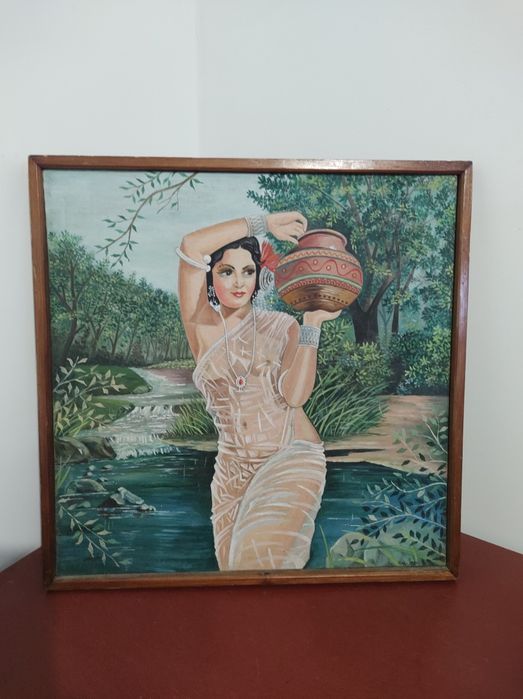 Картина 1981р. дівчина з глеком