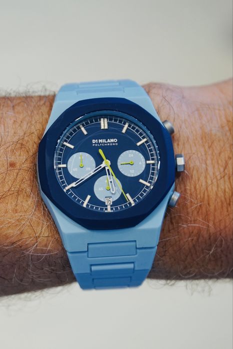 D1 MILANO Men's Blue Polycarbonate Watch Quartz. D1-PHBJ03