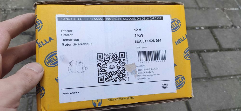 Rozrusznik Hella Audi A4 B7 Seat Exeo