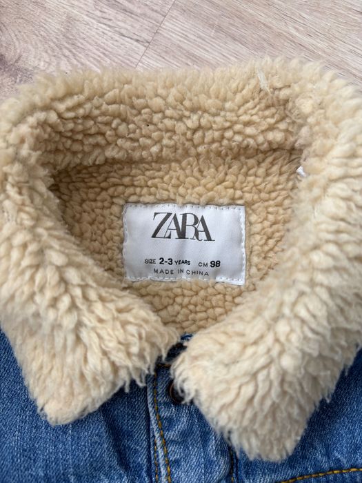 Дитяча утеплена джинсовка zara 98 см