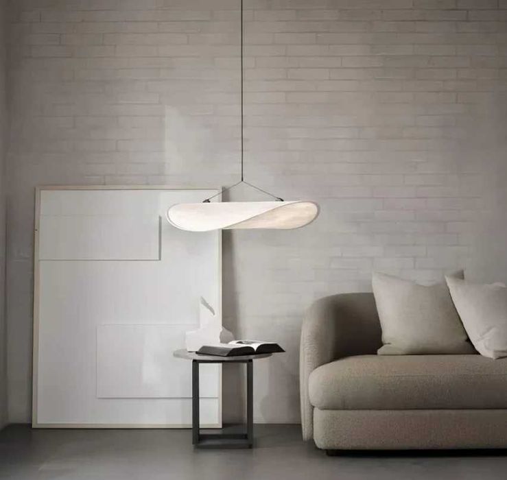 Elegancka lampa sufitowa z jedwabiu | Unikalny design