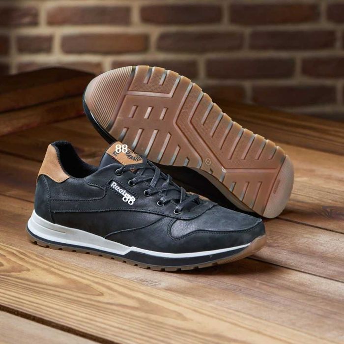 Чоловічі кросівки з натуральної шкіри Риб ок REEB OK осінь весна, топ