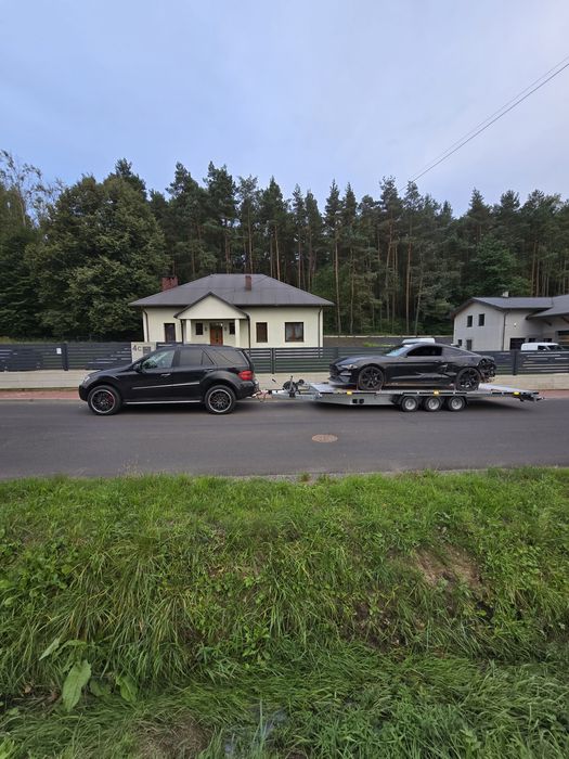 Wynajem laweta przyczepa 3.5t 6x2.16 uchylna pomoc drogowa autolaweta