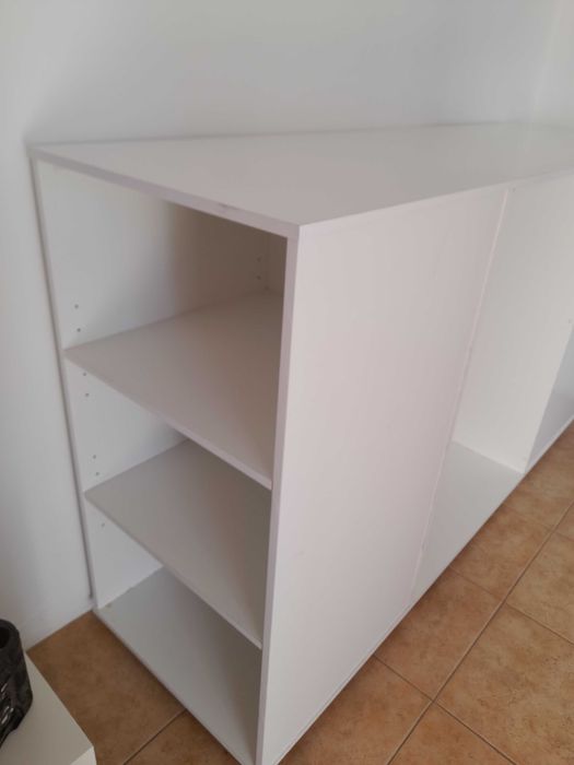 Móvel com charriot e 6 prateleiras