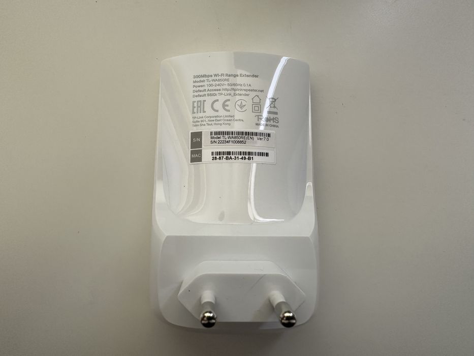 Extensor de Sinal TP-Link N300 TL-WA850RE