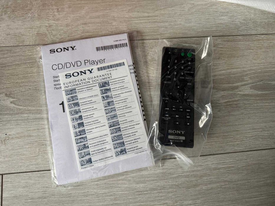 Odtwarzacz DVD Sony DVP-SR170 + pilot
