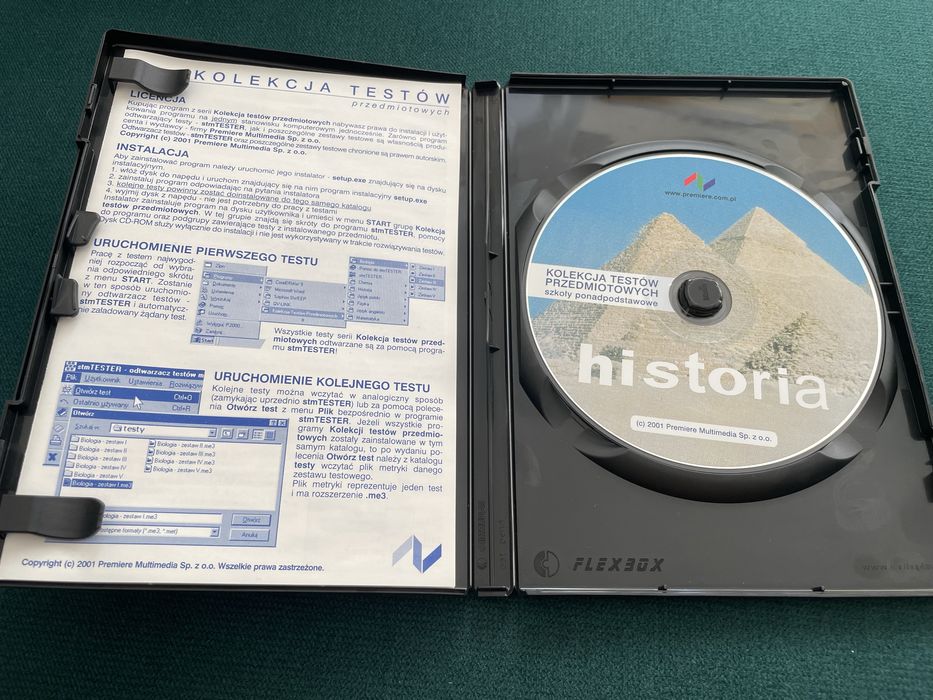 Program - Kolekcja Testów Historia edukacyjny Premiere multimedia PL