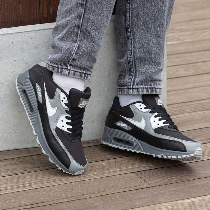 Кросівки Nike Air Max 90 Black/Grey/White premium